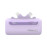 Promate PowerUp-Duo 5000mAh Ultra-Compact Fast Charging Power Bank with Dual foldable USB-C™ & Lightning Connectors - Purple