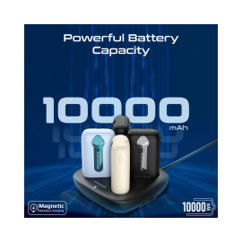 Promate Quatro-10 4-Piece 10000mAh Power Bank Charging Set with In-Built USB-C and Lightning Cables