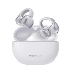 Promate AirClip AudioFit™ Open Ear Clip On TWS Earbuds w/ IntelliTouch - White