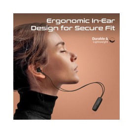 Promate Latch Clip-On High Fidelity Wireless Dynamic Earphones - Black