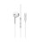 Promate Laxi-M High Fidelity USB-C ENC Mono Wired Earphone - White