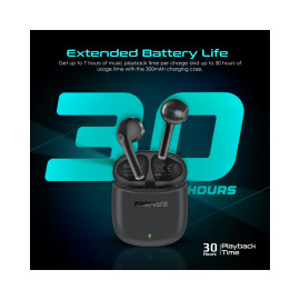Promate Lima High Definition ENC TWS Wireless Earbuds with IntelliTouch - Black