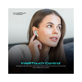 Promate Lima High Definition ENC TWS Wireless Earbuds with IntelliTouch - White