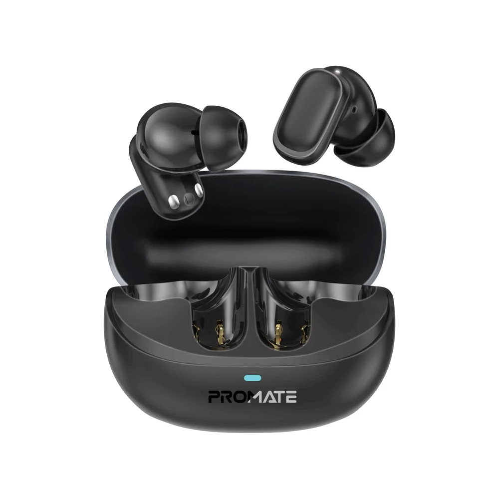 Promate Lush-Pro High-Definition TWS Earbuds with Intellitouch - Black