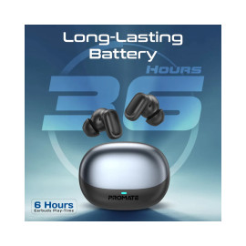 Promate Lush-Pro High-Definition TWS Earbuds with Intellitouch - Black