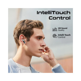 Promate TransPods High Definition Transparent TWS Earbuds with IntelliTouch - Black