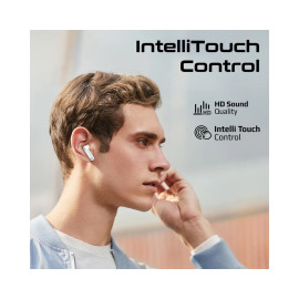 Promate TransPods High Definition Transparent TWS Earbuds with IntelliTouch - White