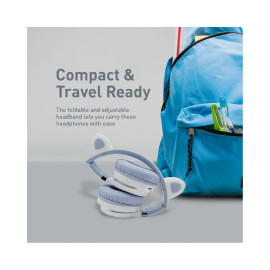 Promate Panda KidSafe Kawaii Style Wireless Kids Headset - Lilac