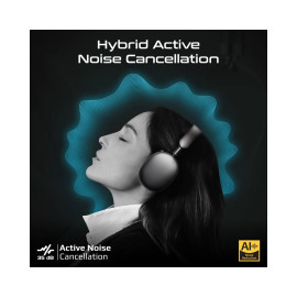 Promate Serene High-Definition Hybrid ANC Headphones with 360° Spatial Audio