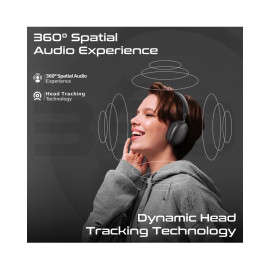 Promate Serene High-Definition Hybrid ANC Headphones with 360° Spatial Audio
