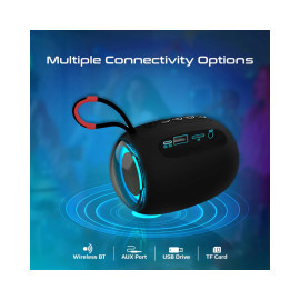 Promate Capsule-3 LumiFlux™ High-Definition Wireless Speaker - Black