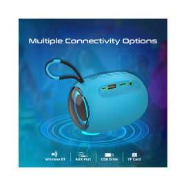 Promate Capsule-3 LumiFlux™ High-Definition Wireless Speaker - Blue