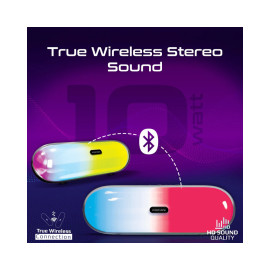 Promate LumiBar LumiSound™ High Fidelity True Wireless Bluetooth v5.3 Speaker