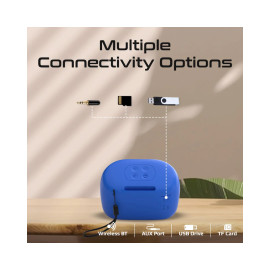 Promate Mood High-Fidelity Mini Bluetooth Speaker - Blue
