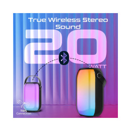 Promate Spectro-20 LumiSound™ HD 20W RGB True Wireless Bluetooth v5.3 Speaker