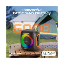 Promate Strike-40 LumiSound™ HD 40W True Wireless Speaker with RGB Light