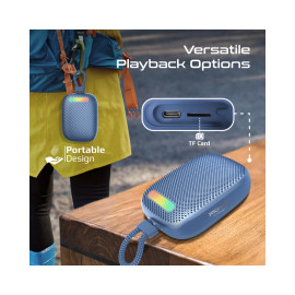 Promate Tingz CrystalSound™ 7W High-Definition Wireless Speaker - Blue