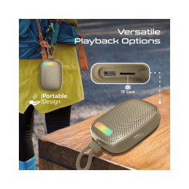 Promate Tingz CrystalSound™ 7W High-Definition Wireless Speaker - Bronze Titanium
