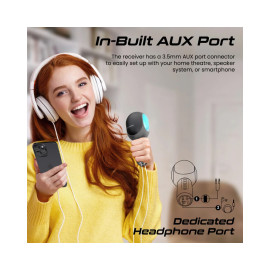 Promate VocalMic 5-in-1 Wireless Karaoke Microphone & Speaker with Dynamic RGB Lights