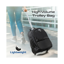 Promate Compact-TR Large Capacity Trolley Bag with Multiple Compartments for 15.6” Laptops