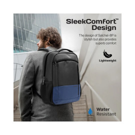 Promate Satchel-BP SleekComfort™ 15.6" Laptop Backpack With Multiple Pockets - Blue