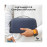 Promate Velura Large Capacity Tech Accessory Pouch with Multiple Compartments - Blue