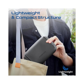 Promate Velvena Compact Tech Essential Organizer Pouch Bag with Multiple Compartments - Black
