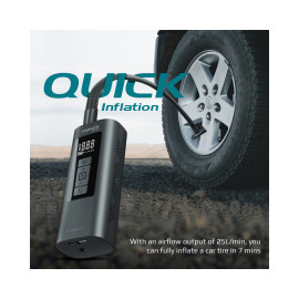 Promate Aerify 150PSI Portable Air Compressor with Power Bank
