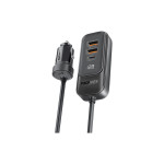 Promate GearHub-120W 120W RapidCharge™ Car Charger with Multi-Port Backseat Charging Hub