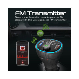 Promate PowerTune-38W Universal Wireless Hands-free Kit with FM Transmitter