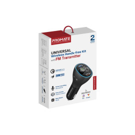 Promate PowerTune-38W Universal Wireless Hands-free Kit with FM Transmitter