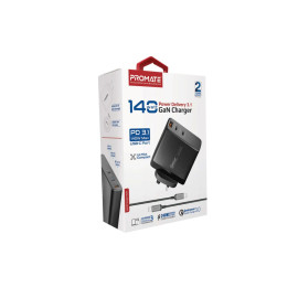 Promate GaNCharge-140W 140W Power Delivery 3.1 GaN Charger