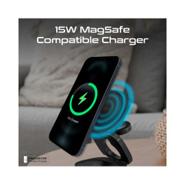 Promate Rubix-65W-UK 65W GaNFast™ Foldable MagSafe Compatible Wireless Charging Station