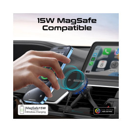Promate MagChill-Qi2 ActiveCool Cradleless 15W Qi2 Certified Wireless SmartPhone Charger Mount