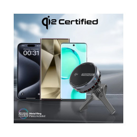 Promate MagChill-Qi2 ActiveCool Cradleless 15W Qi2 Certified Wireless SmartPhone Charger Mount