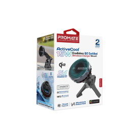 Promate MagChill-Qi2 ActiveCool Cradleless 15W Qi2 Certified Wireless SmartPhone Charger Mount