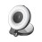 Promate MagHalo-Pro 360° Rotatable Ultra-Slim MagSafe Compatible Rechargeable LED Ring Light - Black