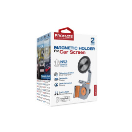 Promate MagHold-90 SecureGrip™ Cradleless Magnetic Smartphone Holder for Car Monitor