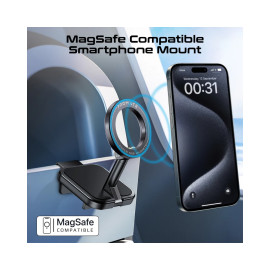 Promate MagHook 360° Rotatable MagSafe Compatible Smartphone Clip-on Mount