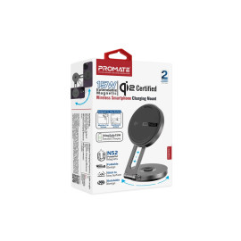 Promate MagMate-1 15W Qi2 Certified Extending Magnetic Wireless Smartphone Charging Mount
