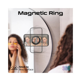 Promate Magnetite 360 Degrees MagSafe Compatible Phone Magnetic Mount - Black