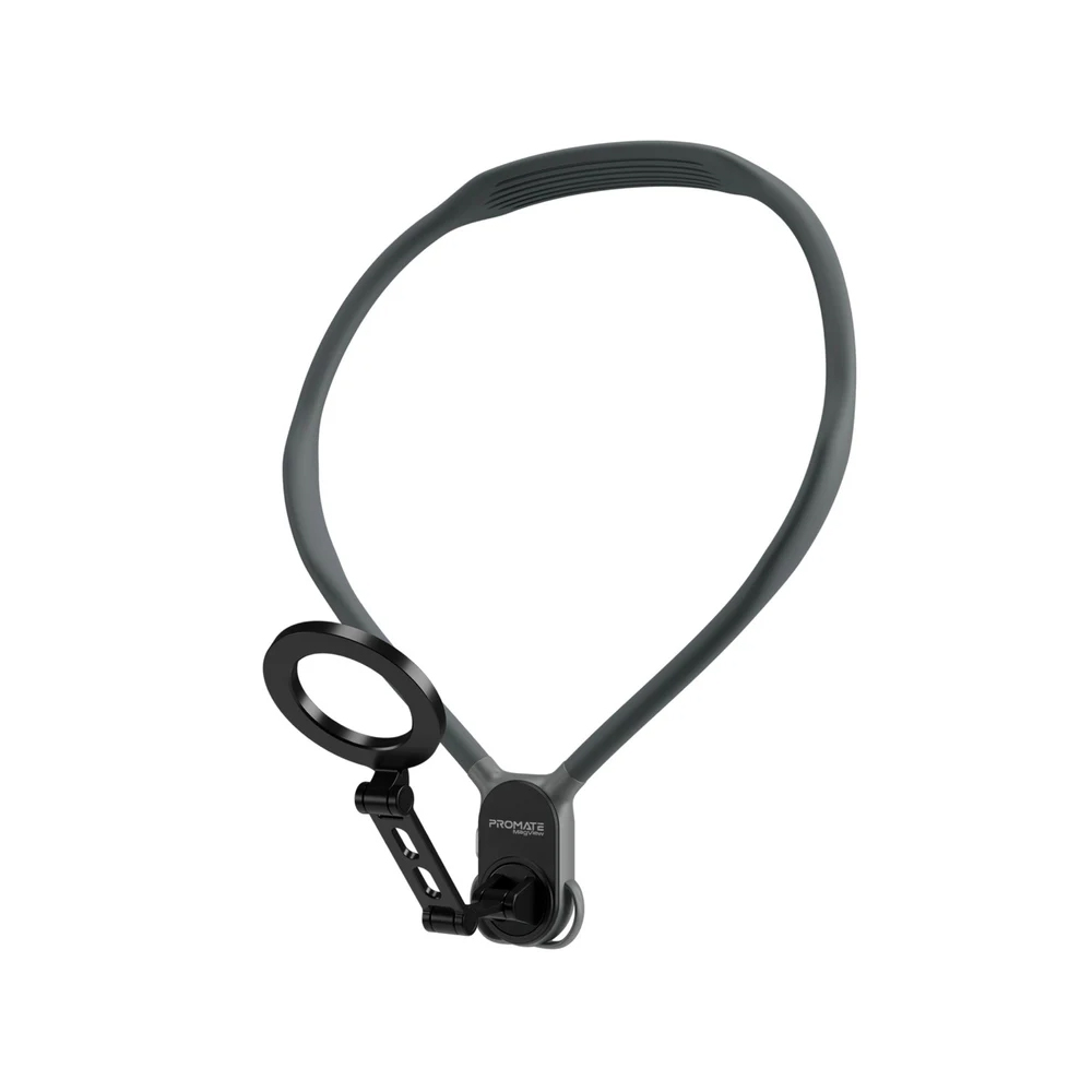 Promate MagView Flexible Neckband MagSafe Compatible Phone Mount for Handsfree POV