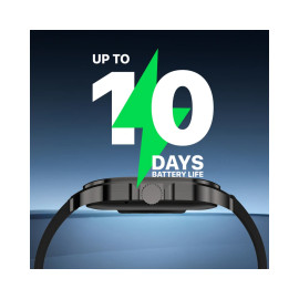 Promate XWatch-RM ActivLife™ Curved AMOLED Screen Smartwatch with BT Calling - Black
