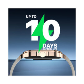 Promate XWatch-RM ActivLife™ Curved AMOLED Screen Smartwatch with BT Calling - Gold