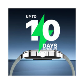 Promate XWatch-RM ActivLife™ Curved AMOLED Screen Smartwatch with BT Calling - Silver