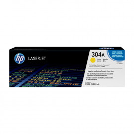 HP 304A Yellow Original LaserJet Toner Cartridge (CC532A) HP 304A Yellow Original LaserJet Toner Cartridge (CC532A)
