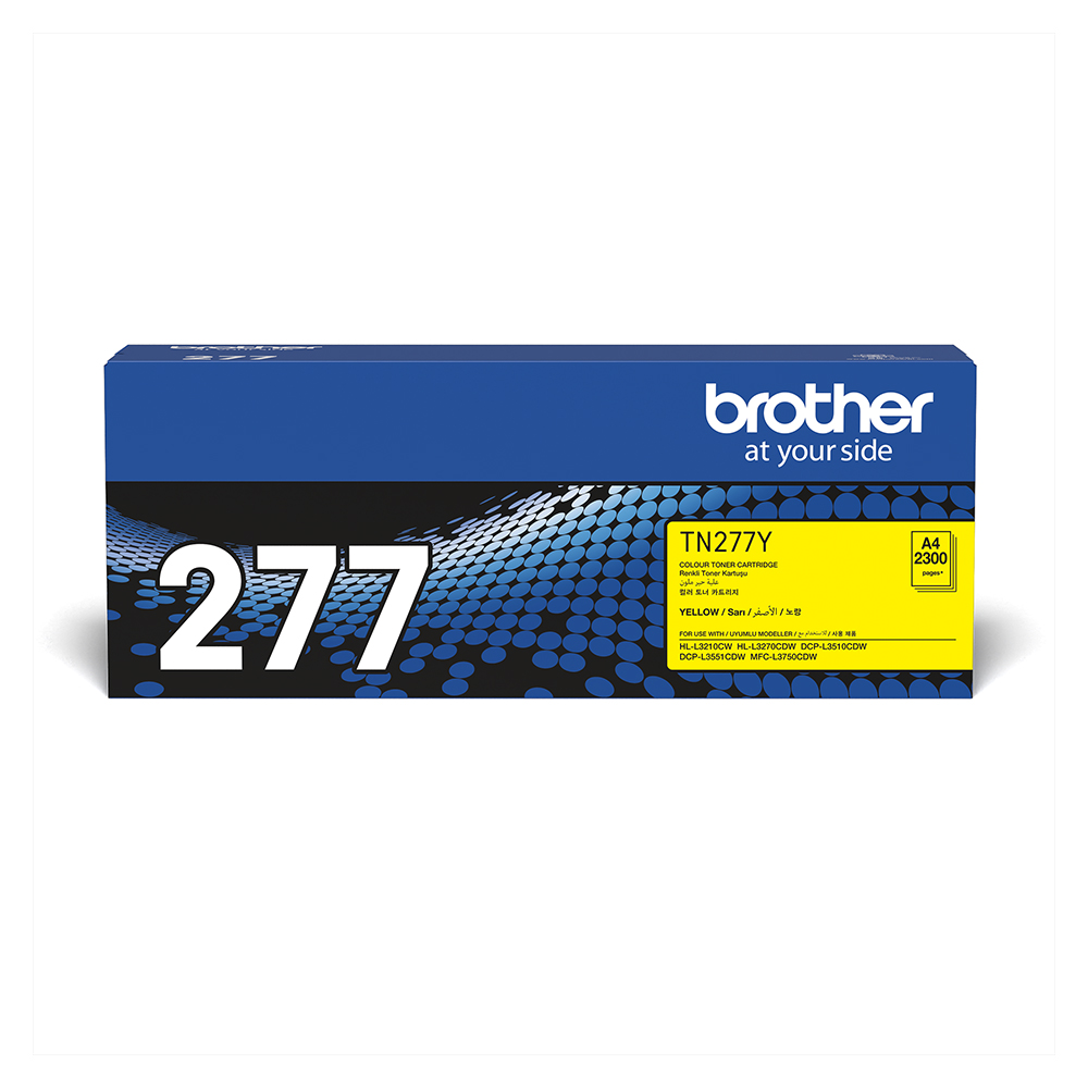 Brother TN-277Y Genuine Yellow Toner Cartridge