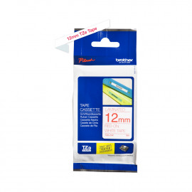Brother Genuine TZe-232 Labelling Tape Cassette – Red on White, 12mm wide Brother Genuine TZe-232 Labelling Tape Cassette – Red on White, 12mm wide