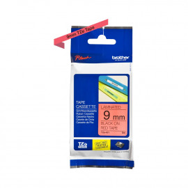 Brother Genuine TZe-421 Labelling Tape Cassette – Black on Red, 9mm wide Brother Genuine TZe-421 Labelling Tape Cassette – Black on Red, 9mm wide
