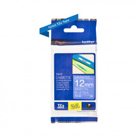 Brother Genuine TZe-535 Labelling Tape Cassette – White On Blue, 12mm wide Brother Genuine TZe-535 Labelling Tape Cassette – White On Blue, 12mm wide